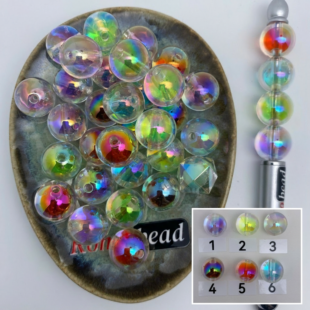 Composite image for round 16mm foggy double UV layer beads